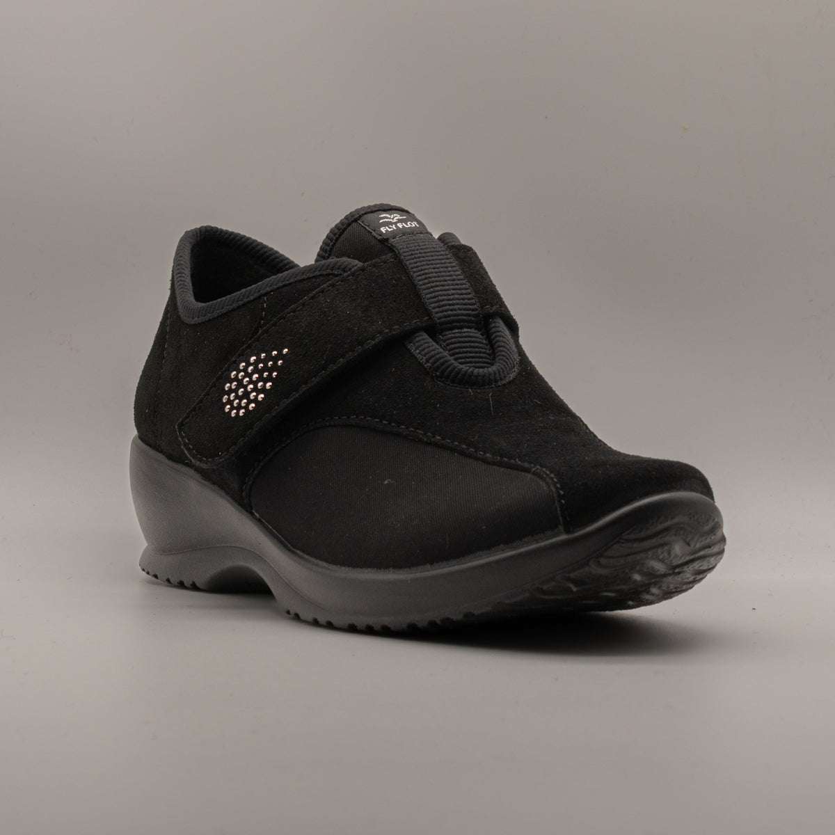 Fly-Flot 17 T10 EX – Scarpe donna elastiche con velcro - nero - scarpe di qualità venduta a Milano da Pli-Pla