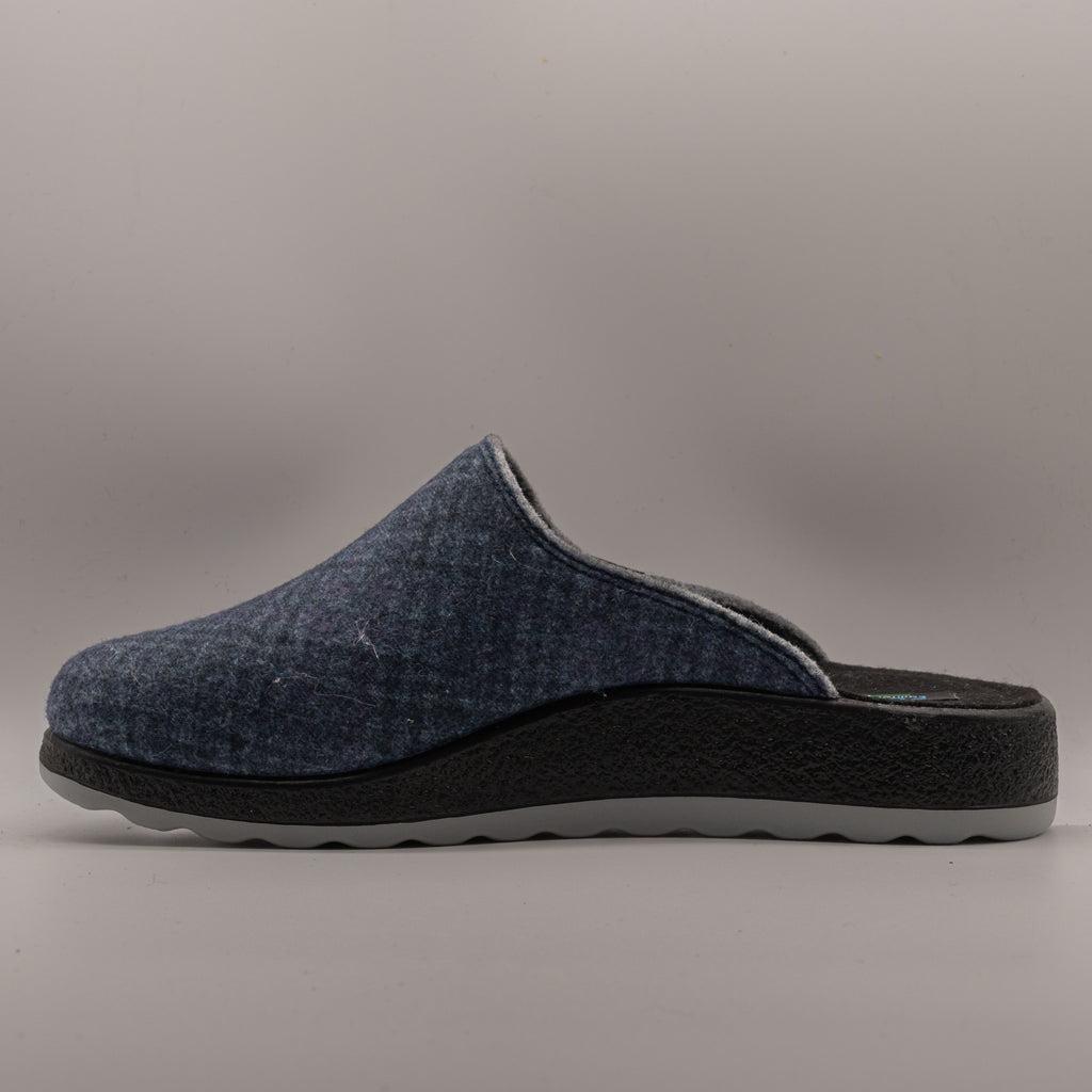 Fly-Flot 52 720 SB – Pantofole uomo in feltro riciclato - blu - scarpe di qualità venduta a Milano da Pli-Pla