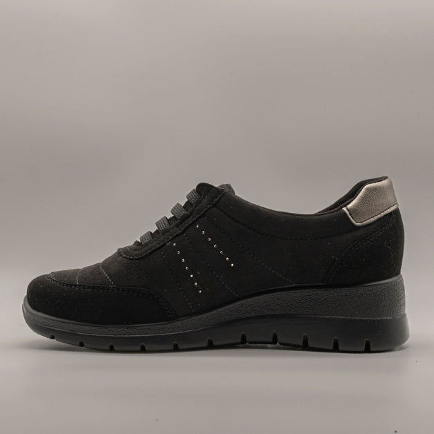 Fly-Flot scarpa donna elastica con elastici 47 Z63 VX nero - scarpe di qualità venduta a Milano da Pli-Pla