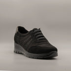 Fly-Flot scarpa donna elastica con elastici 47 Z63 VX nero - scarpe di qualità venduta a Milano da Pli-Pla