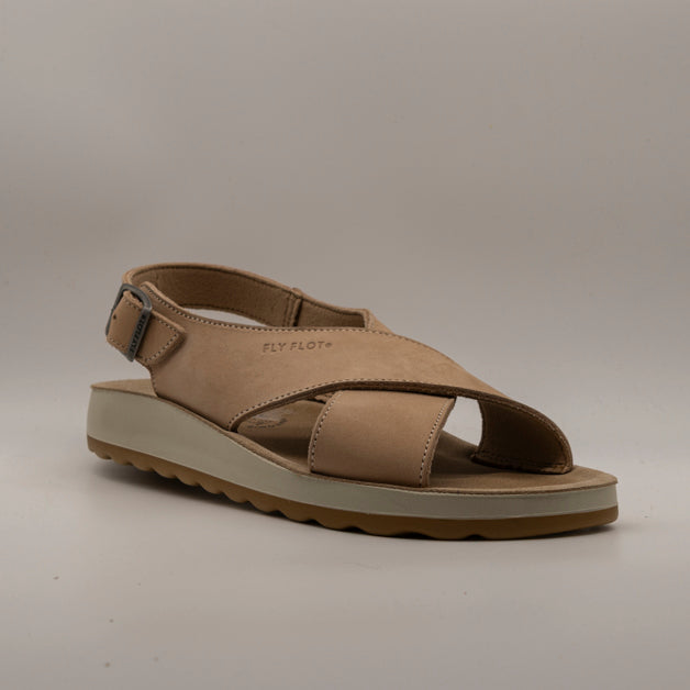 Fly Flot 77 G69 QC – sandalo in pelle anatomico con tecnologia comfort - beige - scarpe di qualità venduta a Milano da Pli-Pla
