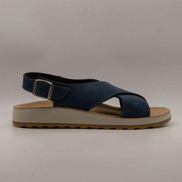 Fly Flot 77 G69 QC – sandalo in pelle anatomico con tecnologia comfort - blu - scarpe di qualità venduta a Milano da Pli-Pla