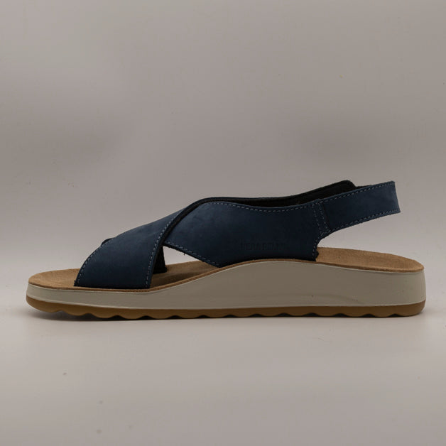 Fly Flot 77 G69 QC – sandalo in pelle anatomico con tecnologia comfort - blu - scarpe di qualità venduta a Milano da Pli-Pla