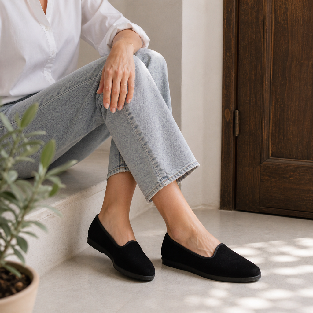 Friulane Classiche Nero – La Tradizione del Velluto | Pli-Pla - scarpe di qualità venduta a Milano da Pli-Pla