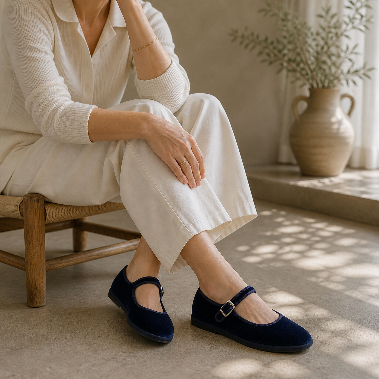 Friulane Mary Jane Blu Notte – La Tradizione del Velluto | Pli-Pla - scarpe di qualità venduta a Milano da Pli-Pla