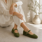 Friulane Mary Jane Salvia – La Tradizione del Velluto | Pli-Pla - scarpe di qualità venduta a Milano da Pli-Pla