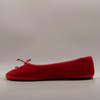 Le Frulline Pli-Pla: l’incontro tra Ballerina e Friulana - camoscio rosso - scarpe di qualità venduta a Milano da Pli-Pla