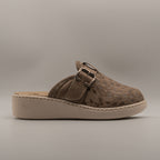 Gio Dreams 62505 – Ciabatte donna con plantare estraibile e fibbia - grigio tortora - scarpe di qualità venduta a Milano da Pli-Pla