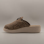 Gio Dreams 62505 – Ciabatte donna con plantare estraibile e fibbia - grigio tortora - scarpe di qualità venduta a Milano da Pli-Pla
