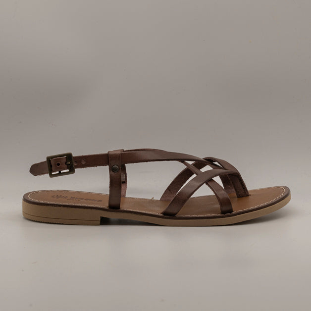 Giò Dreams 41109 – sandalo in pelle stile caliga - testa di moro - scarpe di qualità venduta a Milano da Pli-Pla