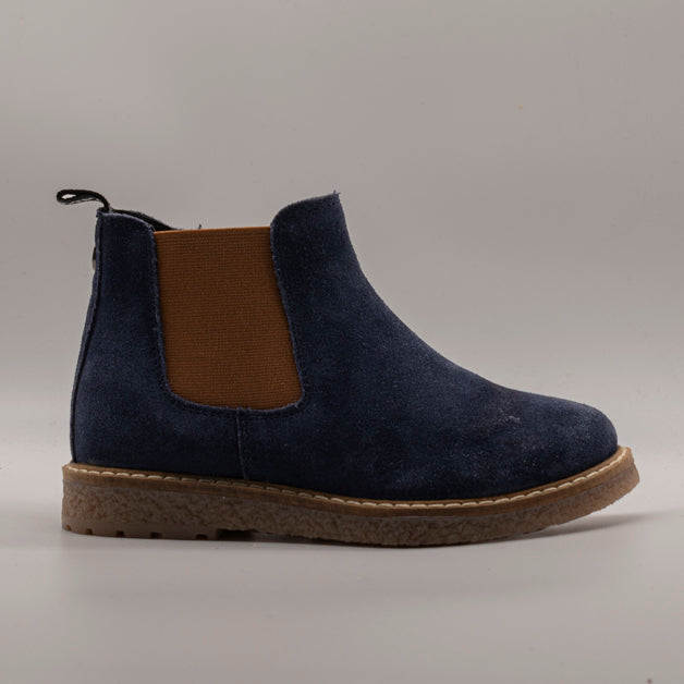 Gioseppo Mattsee – Polacchino Chelsea bambino in camoscio con zip blu navy - scarpe di qualità venduta a Milano da Pli-Pla