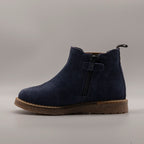 Gioseppo Mattsee – Polacchino Chelsea bambino in camoscio con zip blu navy - scarpe di qualità venduta a Milano da Pli-Pla