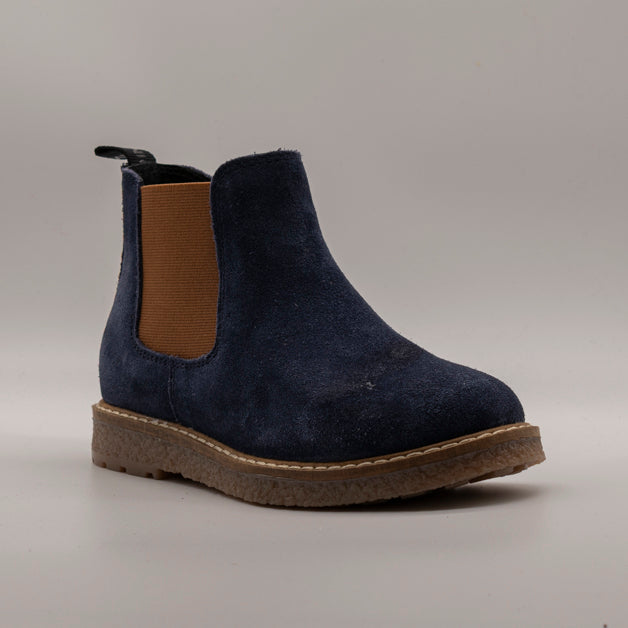 Gioseppo Mattsee – Polacchino Chelsea bambino in camoscio con zip blu navy - scarpe di qualità venduta a Milano da Pli-Pla