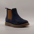 Gioseppo Mattsee – Polacchino Chelsea bambino in camoscio con zip blu navy - scarpe di qualità venduta a Milano da Pli-Pla