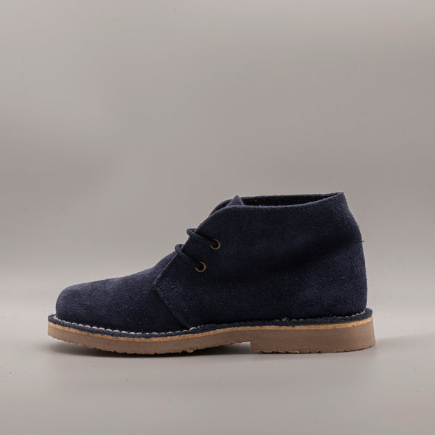 GTXG 2000 – Polacchini bambino in pelle scamosciata stile Clarks blu - scarpe di qualità venduta a Milano da Pli-Pla