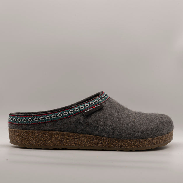 Haflinger pantofole in lana cotta Franzl antracite - scarpe di qualità venduta a Milano da Pli-Pla