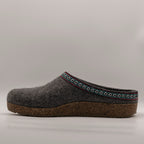 Haflinger pantofole in lana cotta Franzl antracite - scarpe di qualità venduta a Milano da Pli-Pla