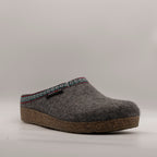 Haflinger pantofole in lana cotta Franzl antracite - scarpe di qualità venduta a Milano da Pli-Pla