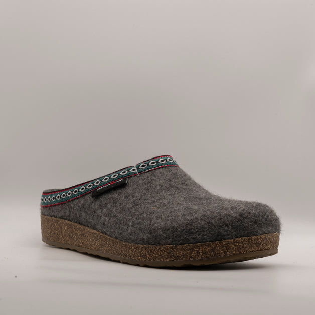 Haflinger pantofole in lana cotta Franzl antracite - scarpe di qualità venduta a Milano da Pli-Pla