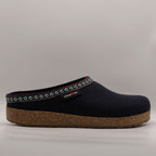 Haflinger pantofole in lana cotta Franzl blu mittelblau - scarpe di qualità venduta a Milano da Pli-Pla