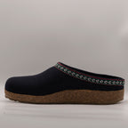 Haflinger pantofole in lana cotta Franzl blu mittelblau - scarpe di qualità venduta a Milano da Pli-Pla