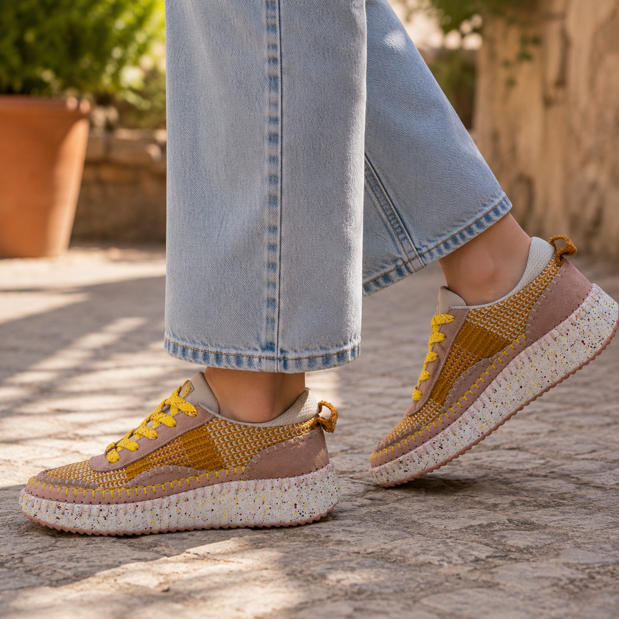 Hello Comfort KA6011 Sneakers multicolor in pelle e microfibra Desert - scarpe di qualità venduta a Milano da Pli-Pla