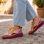 Hello Comfort KA6011 Sneakers multicolor in pelle e microfibra Jelly - scarpe di qualità venduta a Milano da Pli-Pla