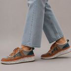 Hello Comfort KA6011 Sneakers multicolor in pelle e microfibra Lovly - scarpe di qualità venduta a Milano da Pli-Pla