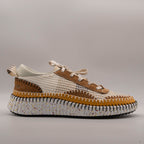 Hello Comfort KA6011 Sneakers multicolor in pelle e microfibra Almond - scarpe di qualità venduta a Milano da Pli-Pla