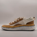 Hello Comfort KA6011 Sneakers multicolor in pelle e microfibra Almond - scarpe di qualità venduta a Milano da Pli-Pla