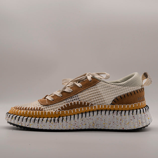 Hello Comfort KA6011 Sneakers multicolor in pelle e microfibra Almond - scarpe di qualità venduta a Milano da Pli-Pla