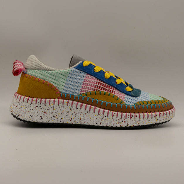 Hello Comfort KA6011 Sneakers multicolor in pelle e microfibra Carnaviva - scarpe di qualità venduta a Milano da Pli-Pla