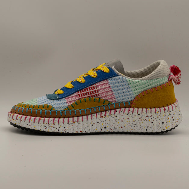 Hello Comfort KA6011 Sneakers multicolor in pelle e microfibra Carnaviva - scarpe di qualità venduta a Milano da Pli-Pla