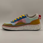 Hello Comfort KA6011 Sneakers multicolor in pelle e microfibra Carnaviva - scarpe di qualità venduta a Milano da Pli-Pla