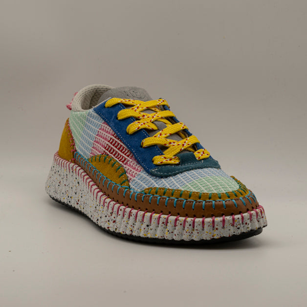 Hello Comfort KA6011 Sneakers multicolor in pelle e microfibra Carnaviva - scarpe di qualità venduta a Milano da Pli-Pla