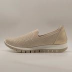 IGI&CO 1150033 Slip-On Donna in Tessuto Elastico Crema - scarpe di qualità venduta a Milano da Pli-Pla