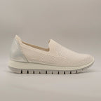 IGI&CO 1150044 Slip-On Donna in Tessuto Elastico Bianco-Argento - scarpe di qualità venduta a Milano da Pli-Pla