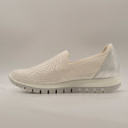 IGI&CO 1150044 Slip-On Donna in Tessuto Elastico Bianco-Argento - scarpe di qualità venduta a Milano da Pli-Pla