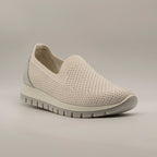 IGI&CO 1150044 Slip-On Donna in Tessuto Elastico Bianco-Argento - scarpe di qualità venduta a Milano da Pli-Pla