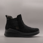 IGI&CO 4655200 Stivaletto Donna in Pelle Scamosciata con Zeppa nero - scarpe di qualità venduta a Milano da Pli-Pla