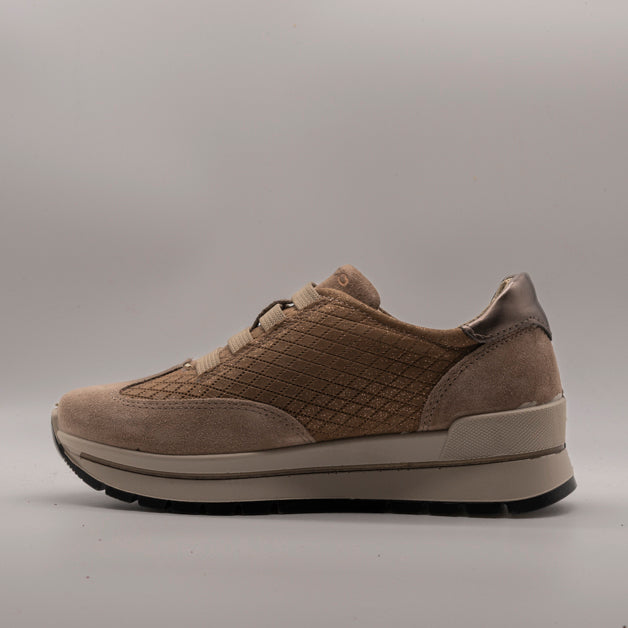IGI&CO 4672811 Sneaker Donna in Nabuk marrone fango - scarpe di qualità venduta a Milano da Pli-Pla