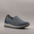 IGI&CO 1150022 Slip-On Donna Azzurre in Tessuto Elastico - scarpe di qualità venduta a Milano da Pli-Pla