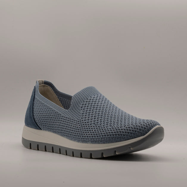 IGI&CO 1150022 Slip-On Donna Azzurre in Tessuto Elastico - scarpe di qualità venduta a Milano da Pli-Pla