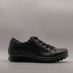 IGI&CO 8658400 Sneaker Donna in Pelle con Zeppa Nera - scarpe di qualità venduta a Milano da Pli-Pla