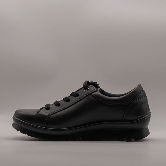 IGI&CO 8658400 Sneaker Donna in Pelle con Zeppa Nera - scarpe di qualità venduta a Milano da Pli-Pla