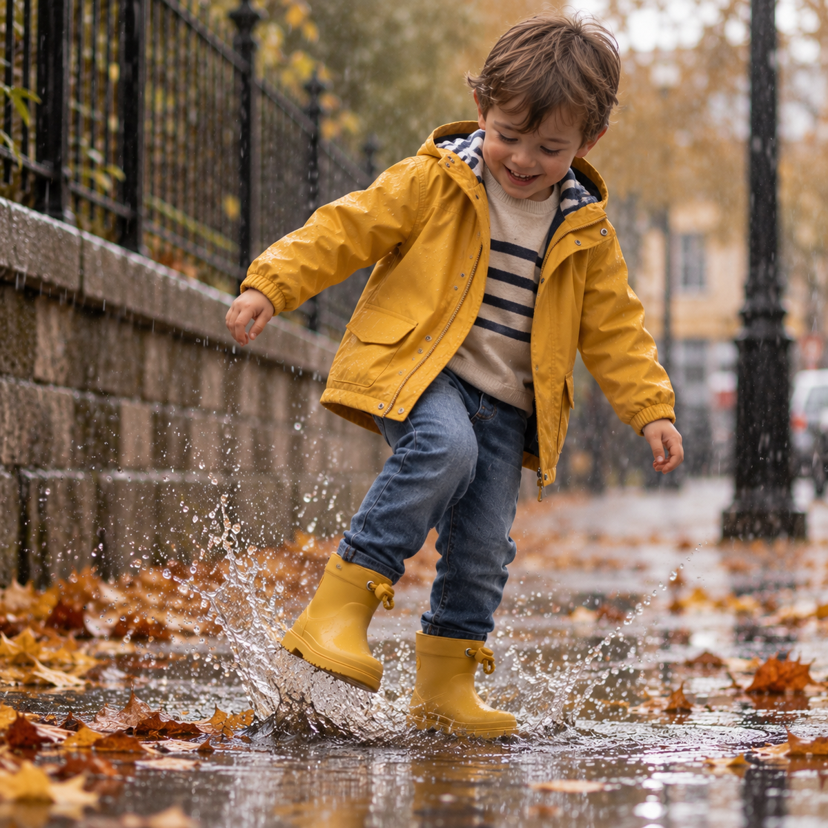 IGOR Bimbi Euri – Stivaletti da pioggia bambino con coulisse - giallo - scarpe di qualità venduta a Milano da Pli-Pla