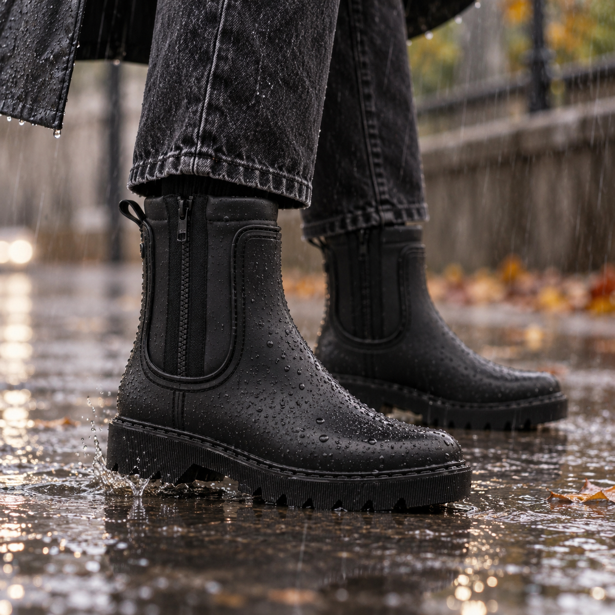 IGOR Chloe Engomado - Stivaletti Impermeabili gomma - nero - scarpe di qualità venduta a Milano da Pli-Pla