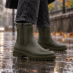 IGOR Chloe Engomado Stivaletti Impermeabili gomma khaki - scarpe di qualità venduta a Milano da Pli-Pla