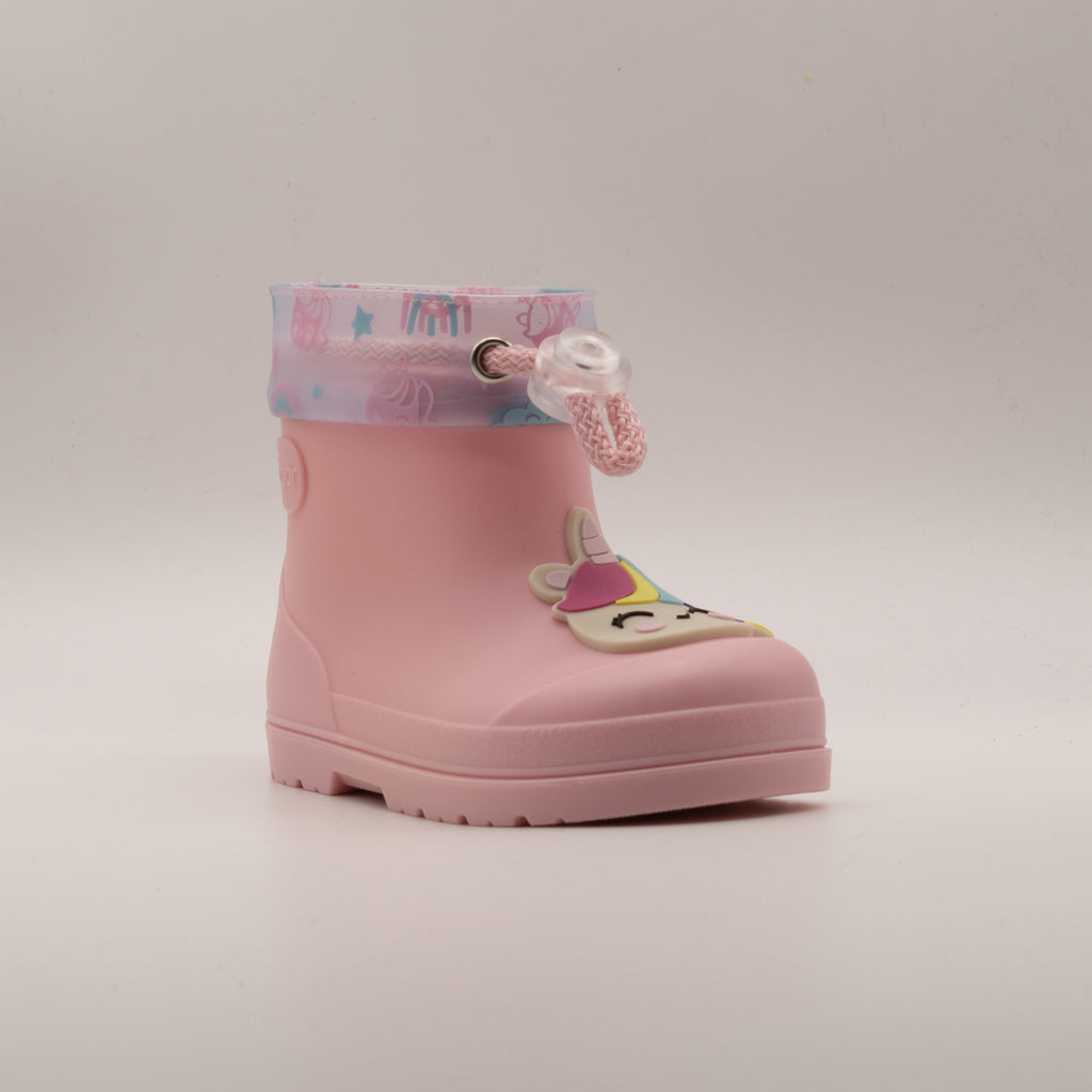 IGOR Mendi Unicornio – Stivaletti da pioggia bambina con coulisse - rosa con unicorno - scarpe di qualità venduta a Milano da Pli-Pla