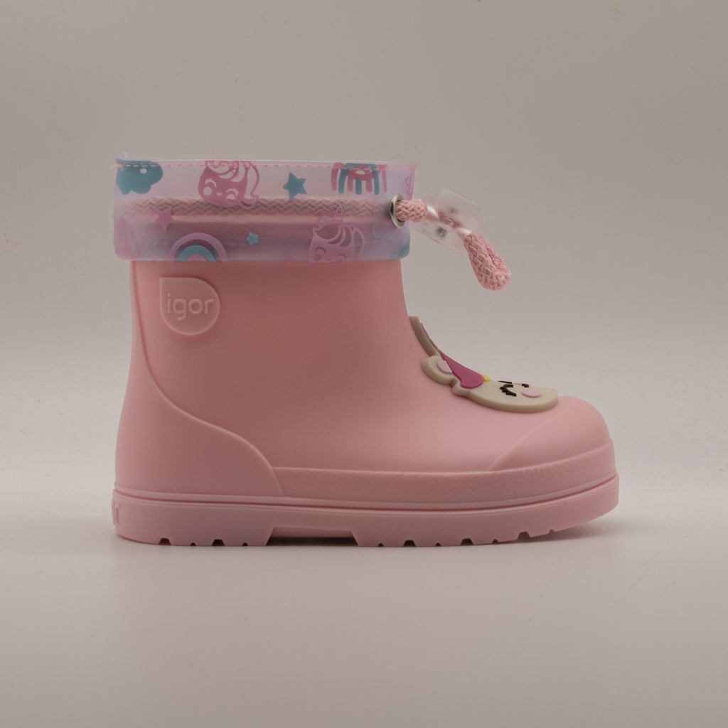 IGOR Mendi Unicornio – Stivaletti da pioggia bambina con coulisse - rosa con unicorno - scarpe di qualità venduta a Milano da Pli-Pla